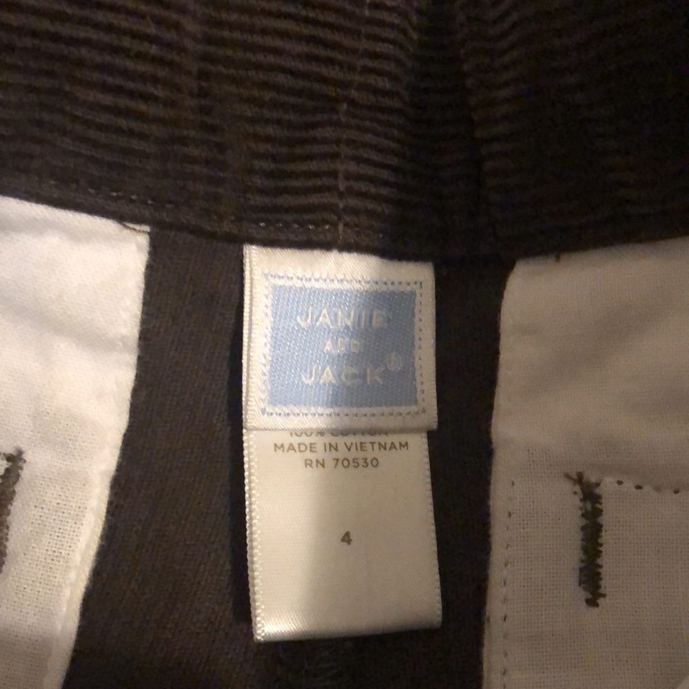 2 pair of boy pants. Janie and Jack coudory and gap jeans size 4 - Picture 3 of 9